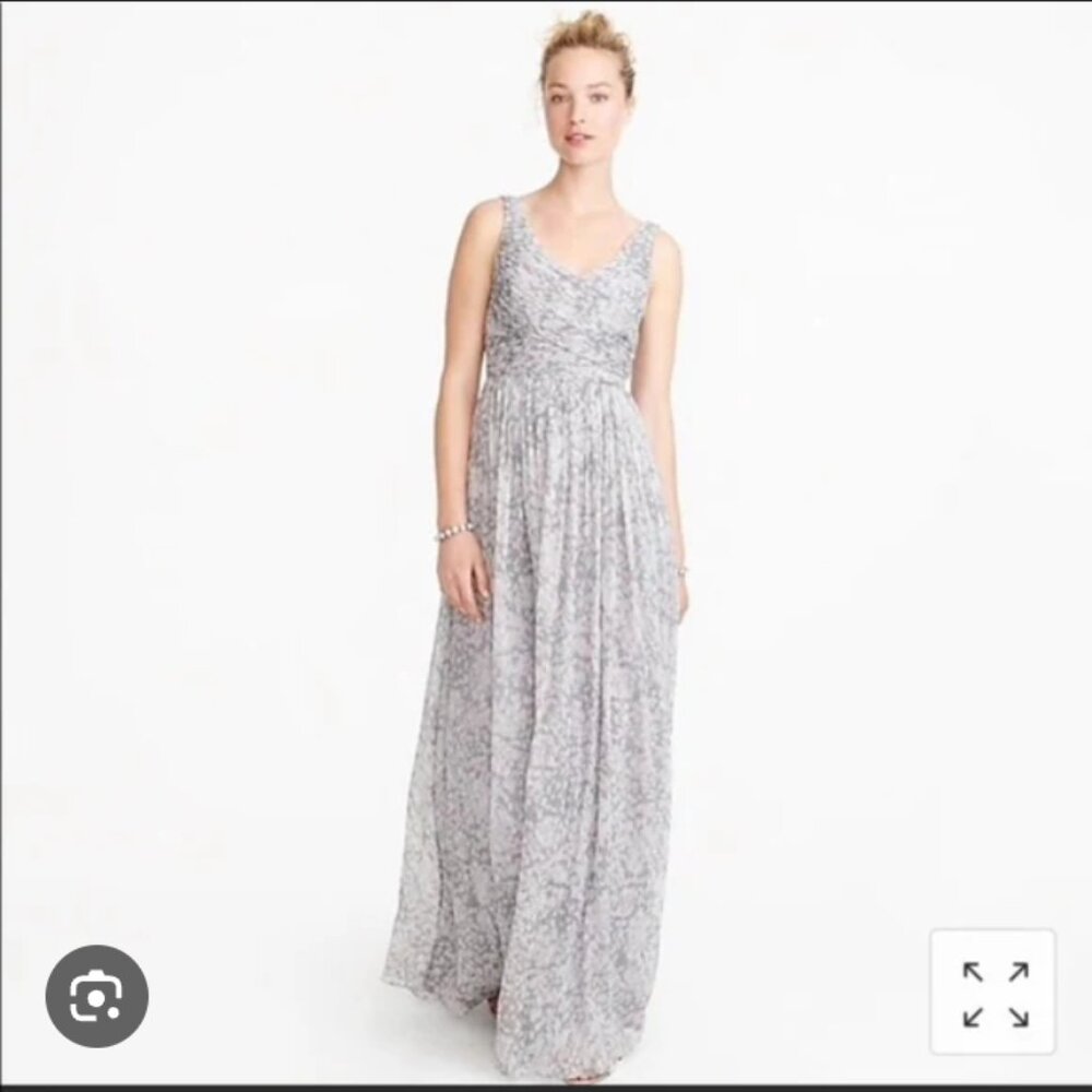 J. Crew silk Heidi gown